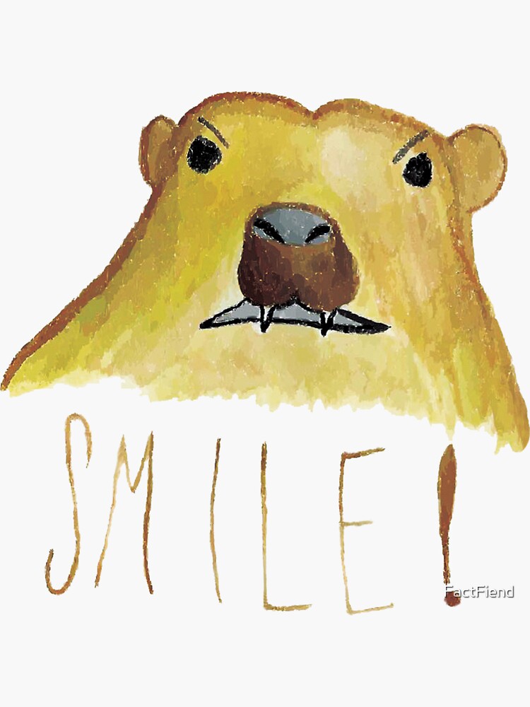 Thumbnail 3 of 3, Sticker, The Hyrax says hi - By MissLisako designed and sold by FactFiend.