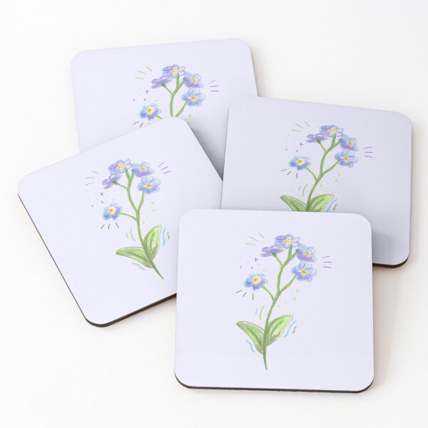 Item preview, Forget Me Nots wild flowers designed and sold by meganmxe.