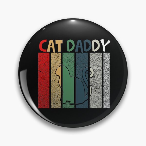 Item preview, iSalem Cat Daddy Vintage Eighties Style Cat Retro Distressed T-Shirt designed and sold by iSalem.