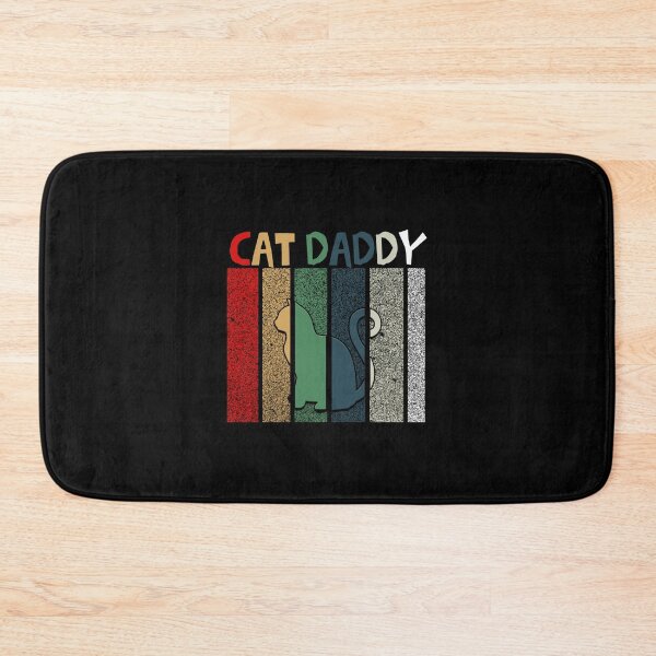 Item preview, iSalem Cat Daddy Vintage Eighties Style Cat Retro Distressed T-Shirt designed and sold by iSalem.