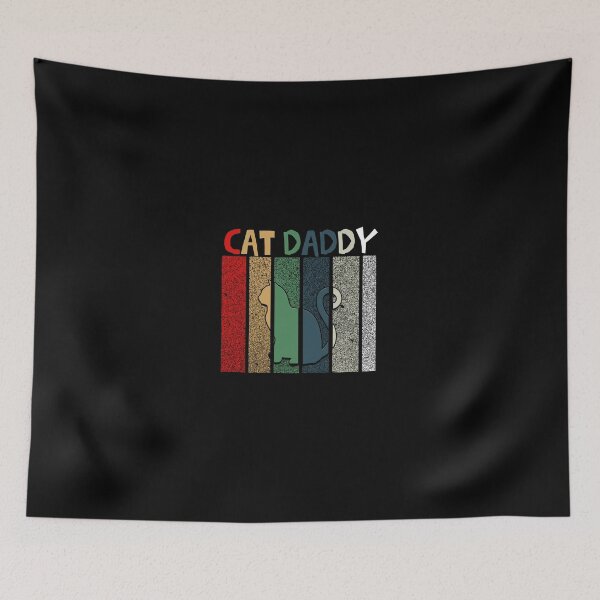 Item preview, iSalem Cat Daddy Vintage Eighties Style Cat Retro Distressed T-Shirt designed and sold by iSalem.