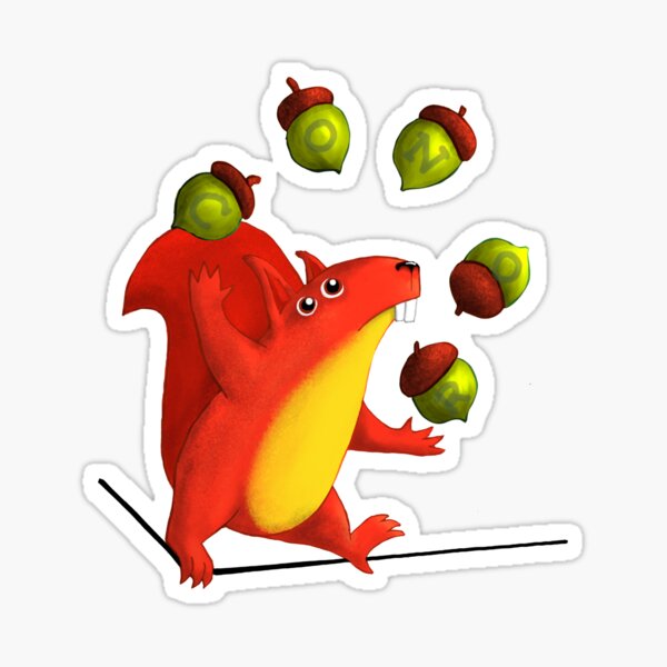 Conor's Squirrel Sticker