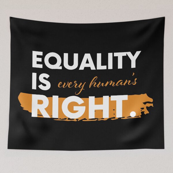 Item preview, Equality is every human's right - Black lives matter and social justice activism designed and sold by LookFrog.