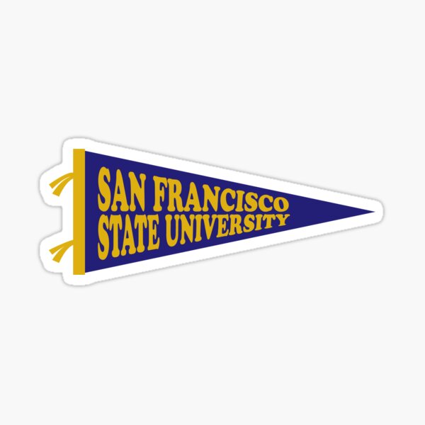 San Francisco State University Gators Block SF State Wordmark Design Car Decal Bumper Sticker San Francisco State University Gators Block SF State Wordmark Design Car Decal Bumper Sticker