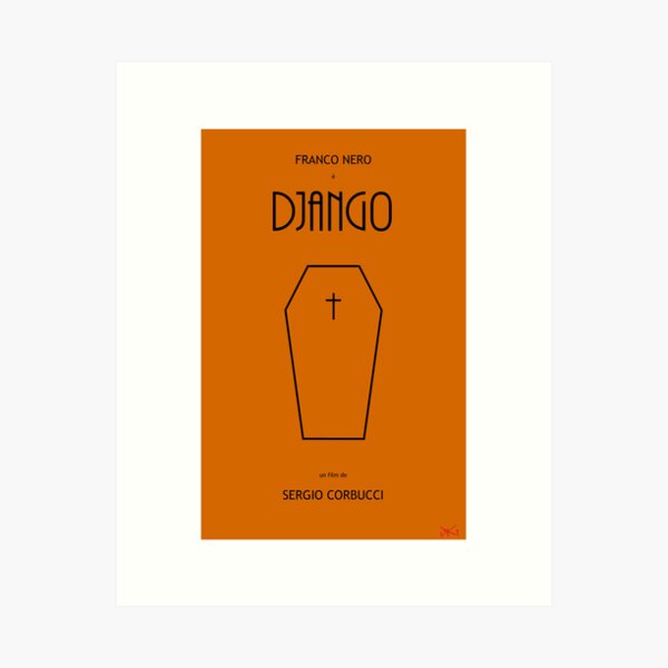 Django custom movie poster Art Print
