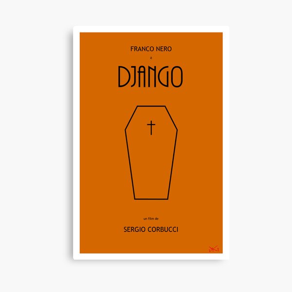 Django custom movie poster Canvas Print