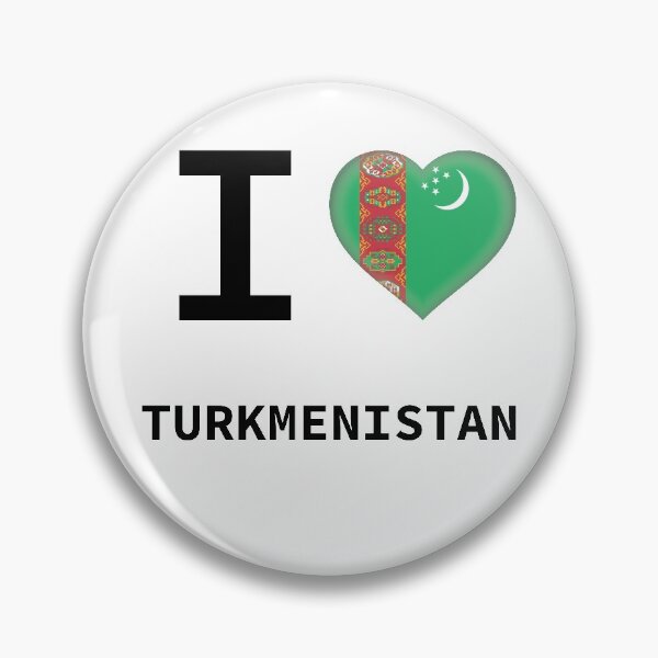 Item preview, I HEART TURKMENISTAN designed and sold by Mxdesign888.