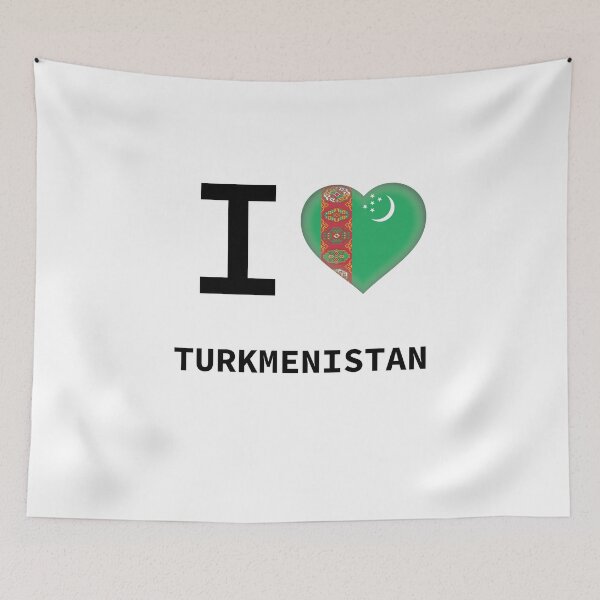 Item preview, I HEART TURKMENISTAN designed and sold by Mxdesign888.