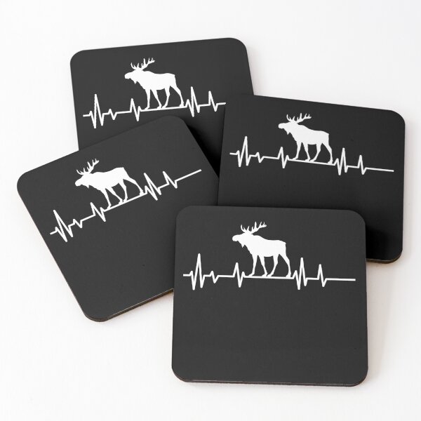 Item preview,  moose heartbeat lover,moose gift animal moose nature in alaska elk designed and sold by ELmezz.