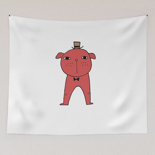Item preview, Dapper Dog in Red designed and sold by cosmicmouse.
