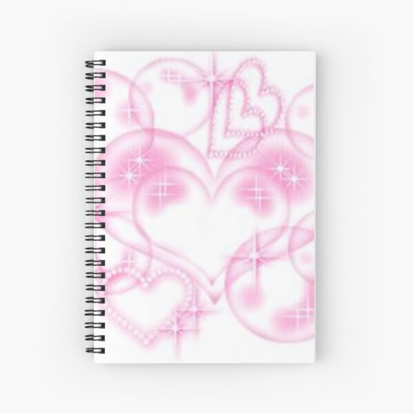 y2k heart aesthetic Spiral Notebook