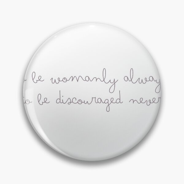 Item preview, Womanly Always Discouraged Never Sticker designed and sold by akdaley.