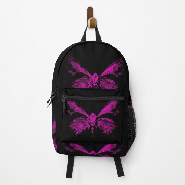 Item preview, Lilac butterfly stylized silhouette on black background. designed and sold by IaroslavB.