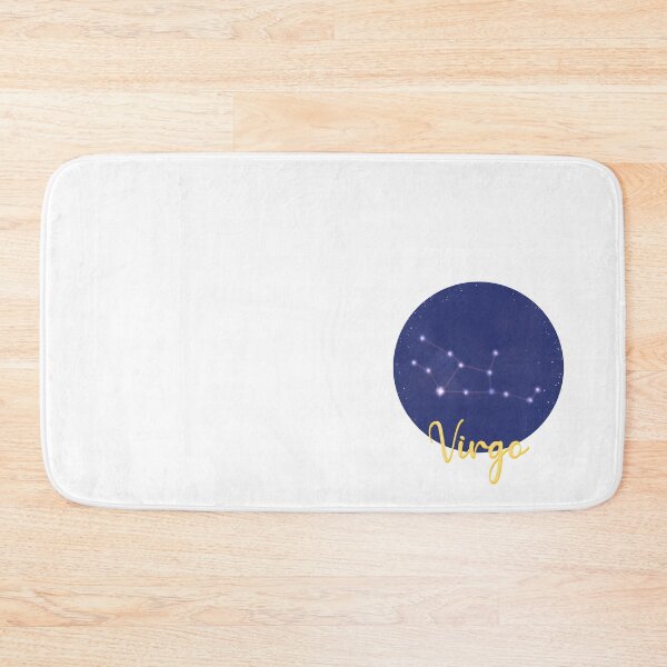Item preview, virgo star sign constellation design with yellow font saying virgo underneath designed and sold by Jenny Romeril.