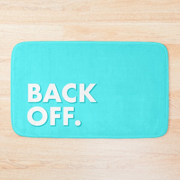 Item preview, BACK OFF in blue designed and sold by SquareClub.