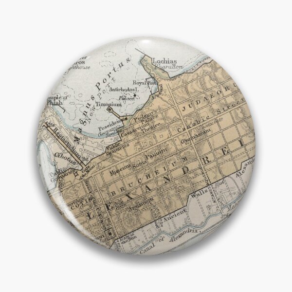 Item preview, Vintage Alexandria Egypt Map (1874) designed and sold by BravuraMedia.