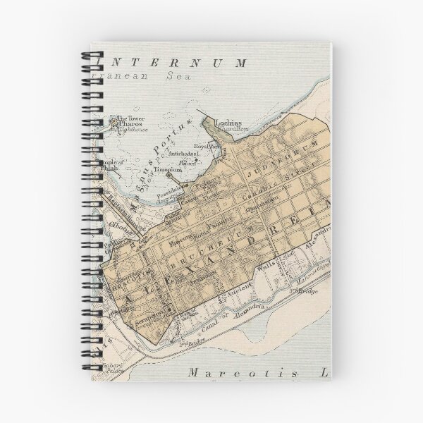 Item preview, Vintage Alexandria Egypt Map (1874) designed and sold by BravuraMedia.