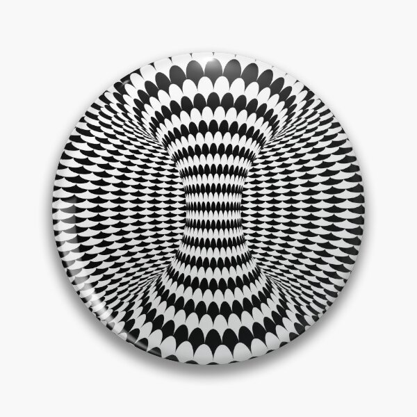 Item preview, Black and White Scales Infinite Wormhole Optical Illusion designed and sold by hyproinc.