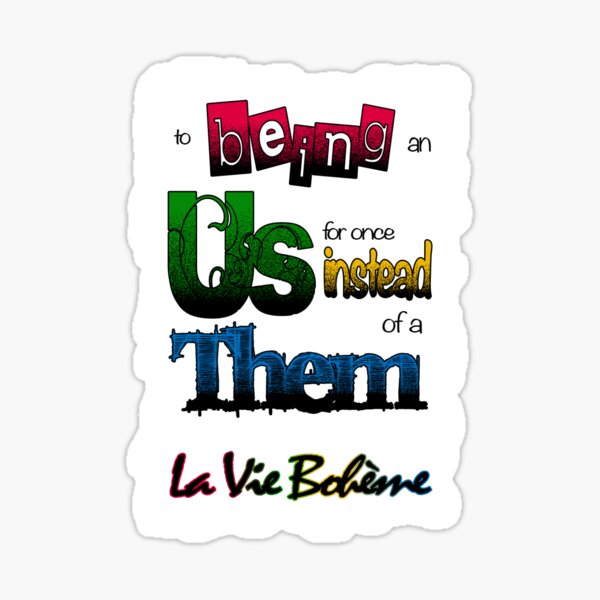 La Vie Bohème Sticker