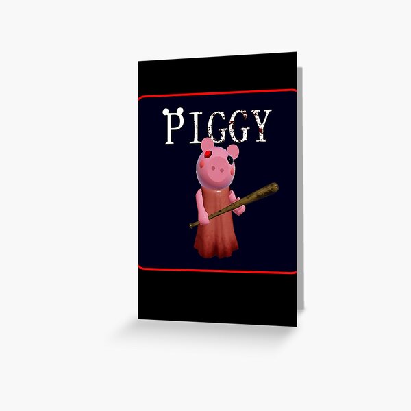 Roblox Game Piggy Family Portrait Greeting Card By Inspired By Redbubble - kindly keyin roblox piggy