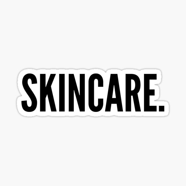 Minimal skin care logo Sticker