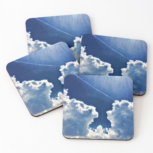 Item preview, Royal Blue Sky / Clouds /Fluffy Clouds / Jet Trail / Sunny Sky / Atmosphere designed and sold by artenvironments.