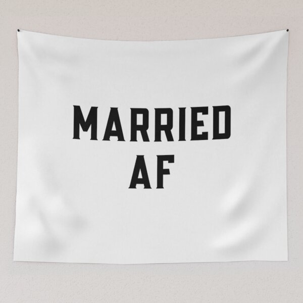 Item preview, Married AF designed and sold by CatMonkStudios.