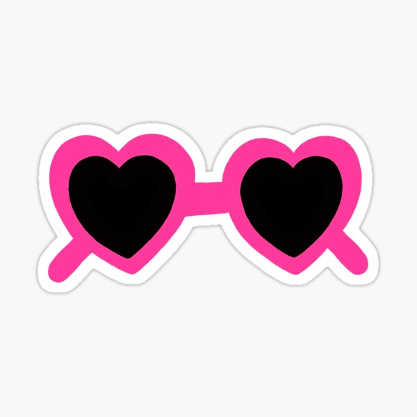 Heart Sunglasses Sticker