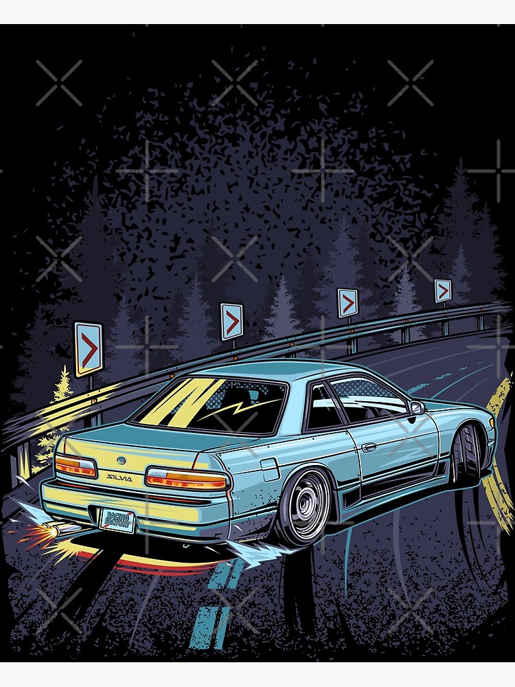  TST INNOPRINT CO Drifting Tuning - Póster de coche rojo Drift  Auto 20x30 : Todo lo demás