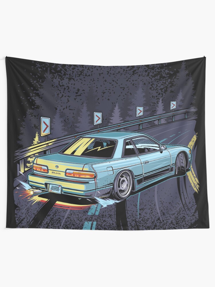 Alternate view of Silvia s13 touge drift Tapestry