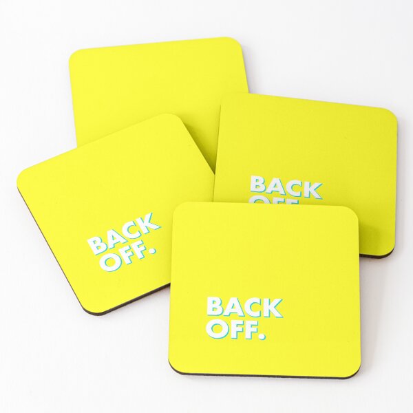Item preview, BACK OFF in yellow designed and sold by SquareClub.