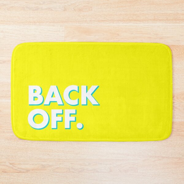 Item preview, BACK OFF in yellow designed and sold by SquareClub.