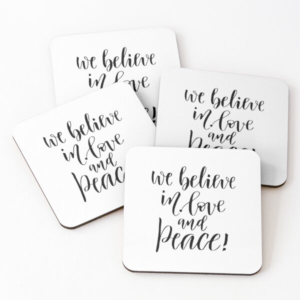 Item preview, We believe in love and peace designed and sold by worldion.