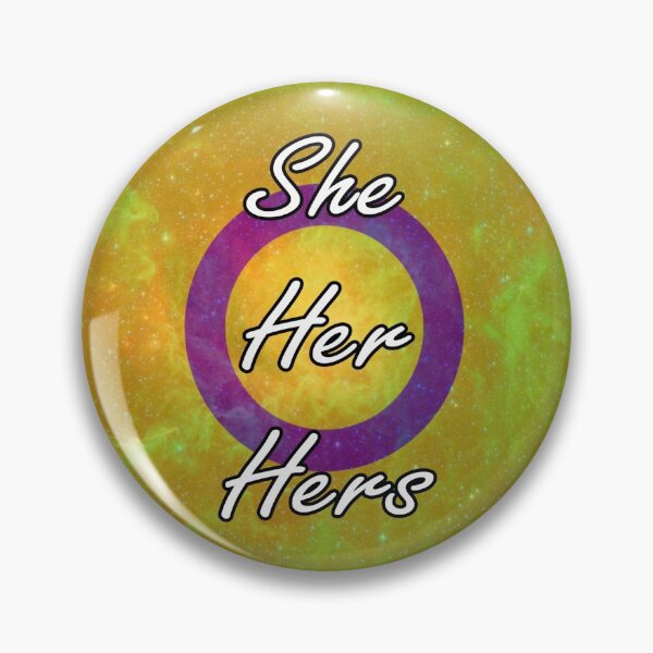 Item preview, Intersex galaxy flag - She/Her/Hers designed and sold by kricketsdesigns.