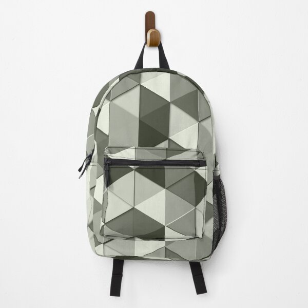 Item preview, Cool Gray grayscale triangles geometric retro pattern designed and sold by PLdesign.