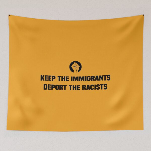 Item preview, Keep the Immigrants Deport the Racists , Democrat No Human Is Illegal designed and sold by kindxinn.