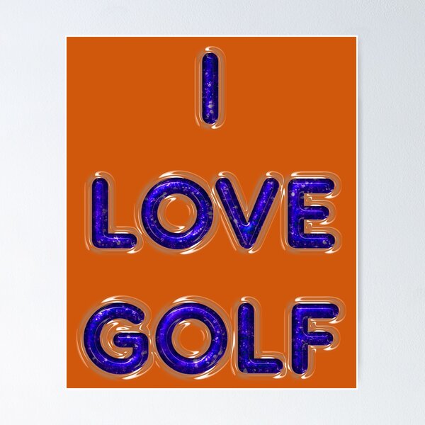 Item preview, I Love Golf - Purple designed and sold by TopPopClothing.