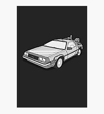 Back to the Future Delorean Photographic Print