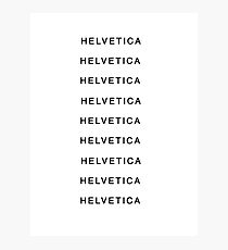 HELVETICA Photographic Print