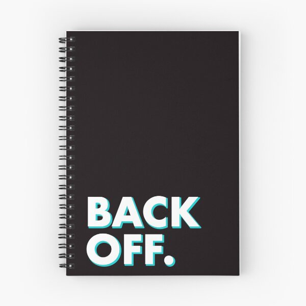 Item preview, BACK OFF in black designed and sold by SquareClub.