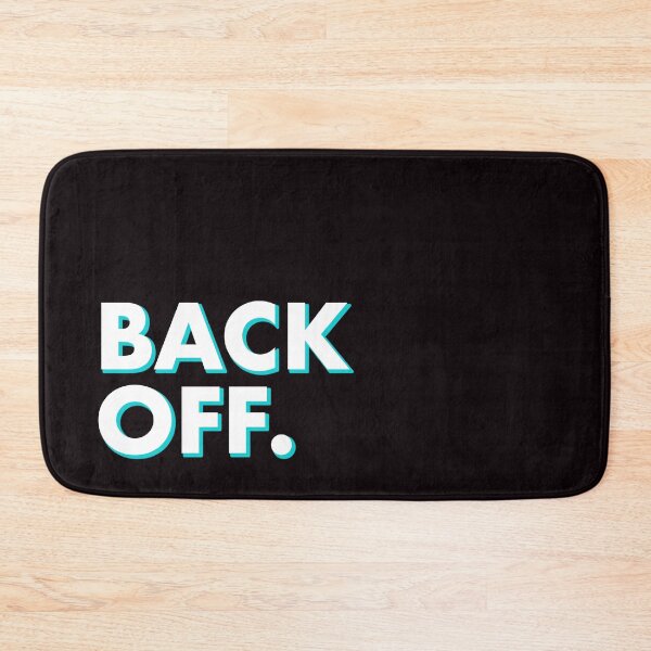 Item preview, BACK OFF in black designed and sold by SquareClub.