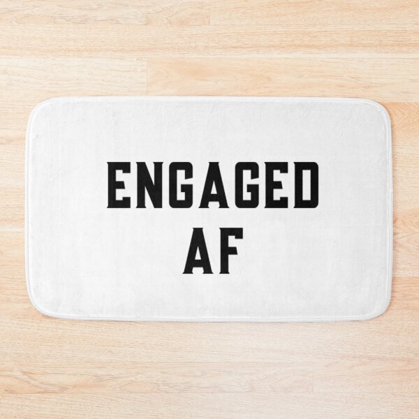 Item preview, Engaged AF designed and sold by CatMonkStudios.