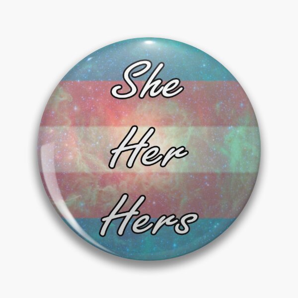 Item preview, Trans galaxy flag - She/Her/Hers designed and sold by kricketsdesigns.