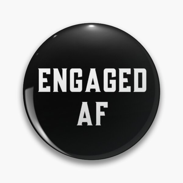 Item preview, Engaged AF designed and sold by CatMonkStudios.