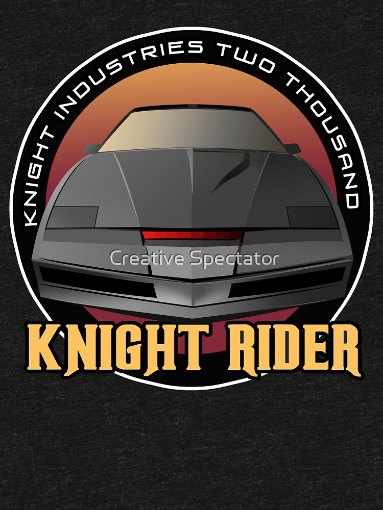 "Knight Rider Logo KITT Car" Tri-blend T-Shirt by Feelmeflow | Redbubble