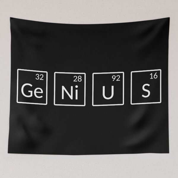 Item preview, Genius - Chemistry Joke with Periodic Table for Chemistry student designed and sold by LookFrog.