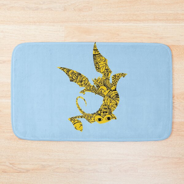 Item preview, A yellow stencil artwork of amercian dragon designed and sold by Aver0-art.