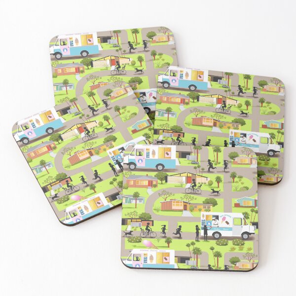 Item preview, I Scream for Ice Cream Retro Southern California Ice Cream Trucks designed and sold by vinpauld.