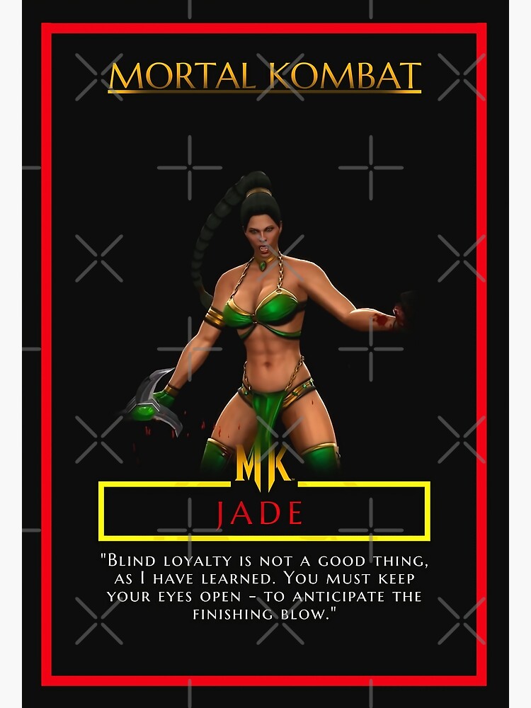 Jade Mortal Kombat Characters Poster Mask And More Poster By Hdpic Steem Redbubble