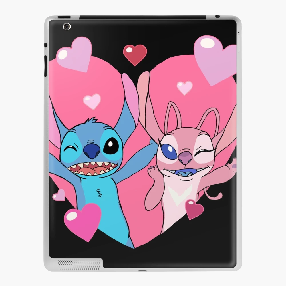 stitch and angel in love 23 iPad Case & Skin for Sale by